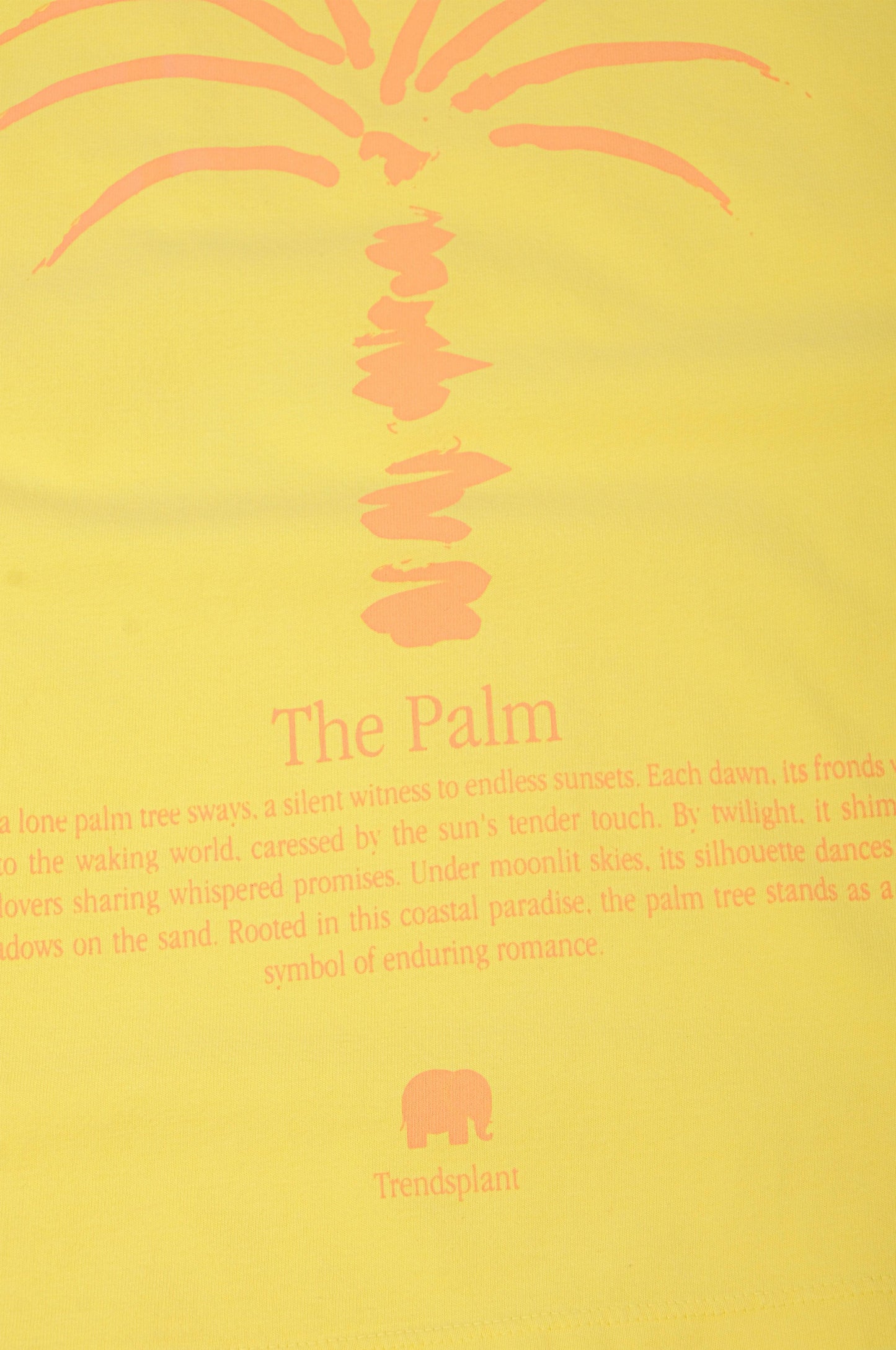 T-shirt donna pigment-dye Phoenix gialla in cotone organico