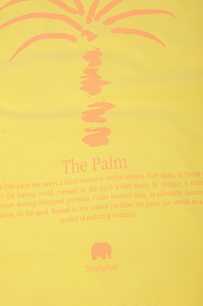 T-shirt donna pigment-dye Phoenix gialla in cotone organico