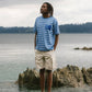 T-shirt a righe in cotone biologico