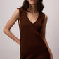 Set in maglia: maglione a righe e abito midi a coste