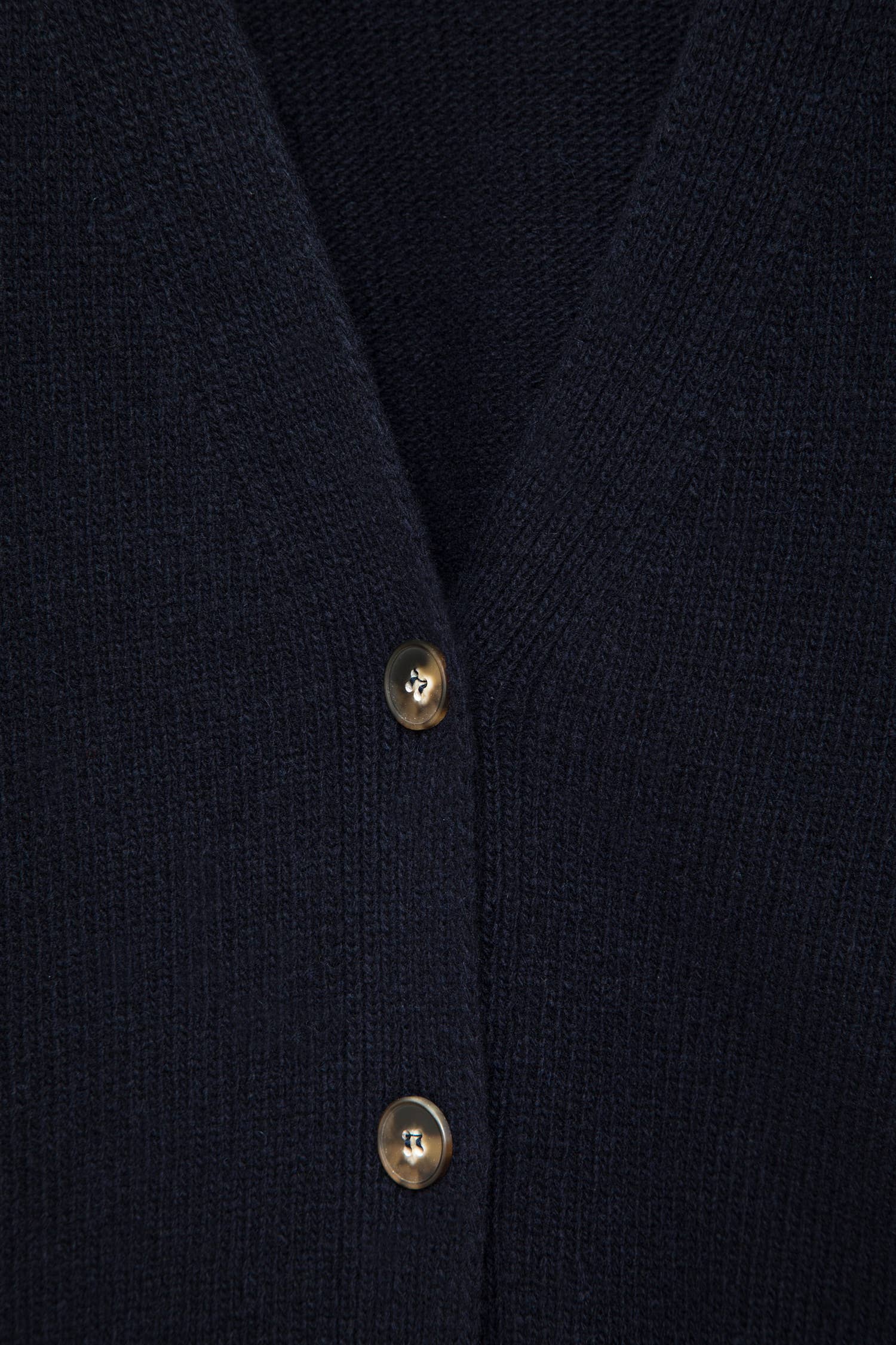 Cardigan in maglia rasata con maniche a palloncino