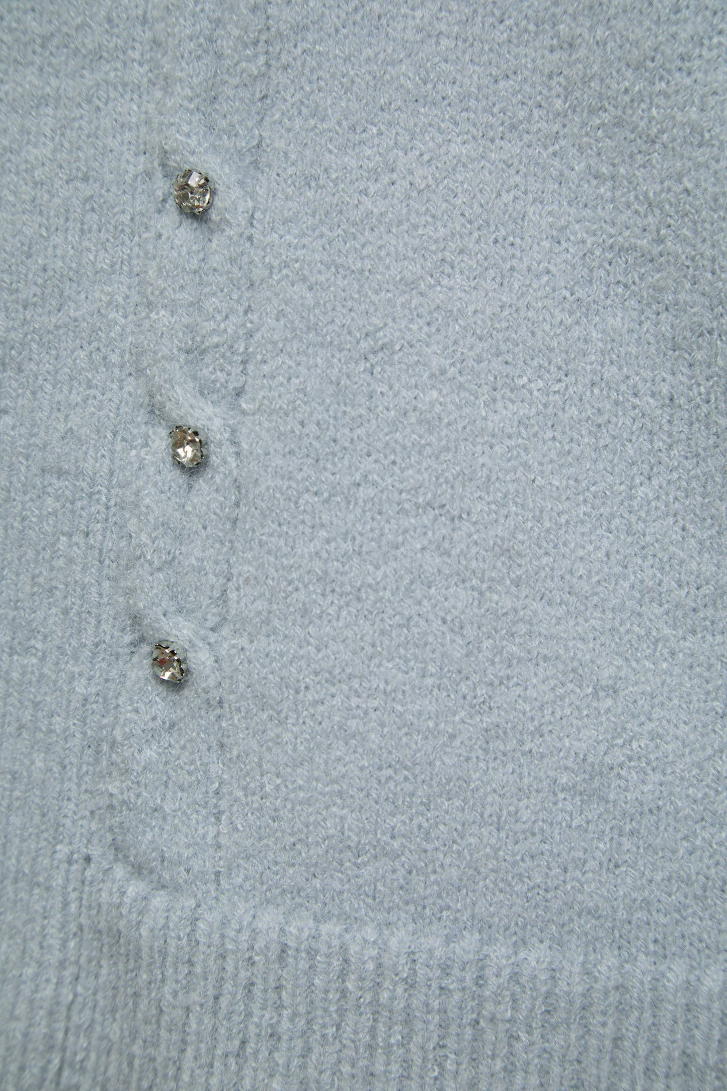 Giacca cardigan in maglia con pietre decorative