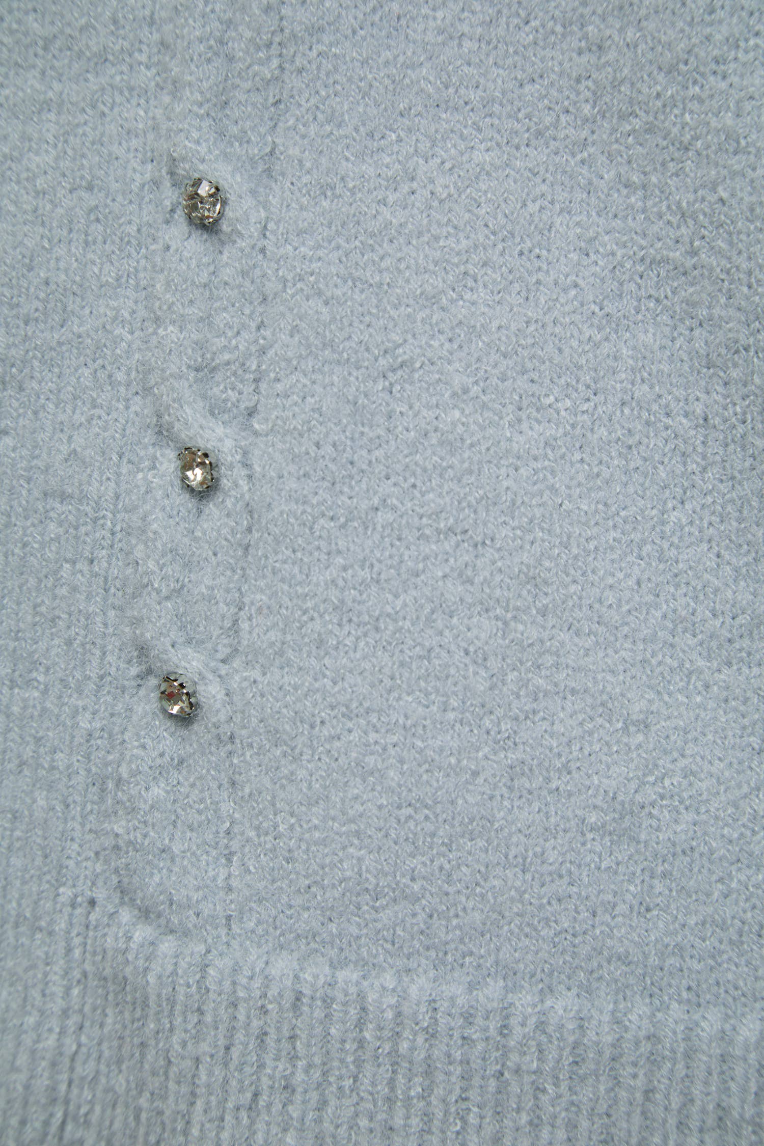 Giacca cardigan in maglia con pietre decorative