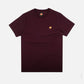 T-shirt Essentials in Cotone Biologico Rosso Vino