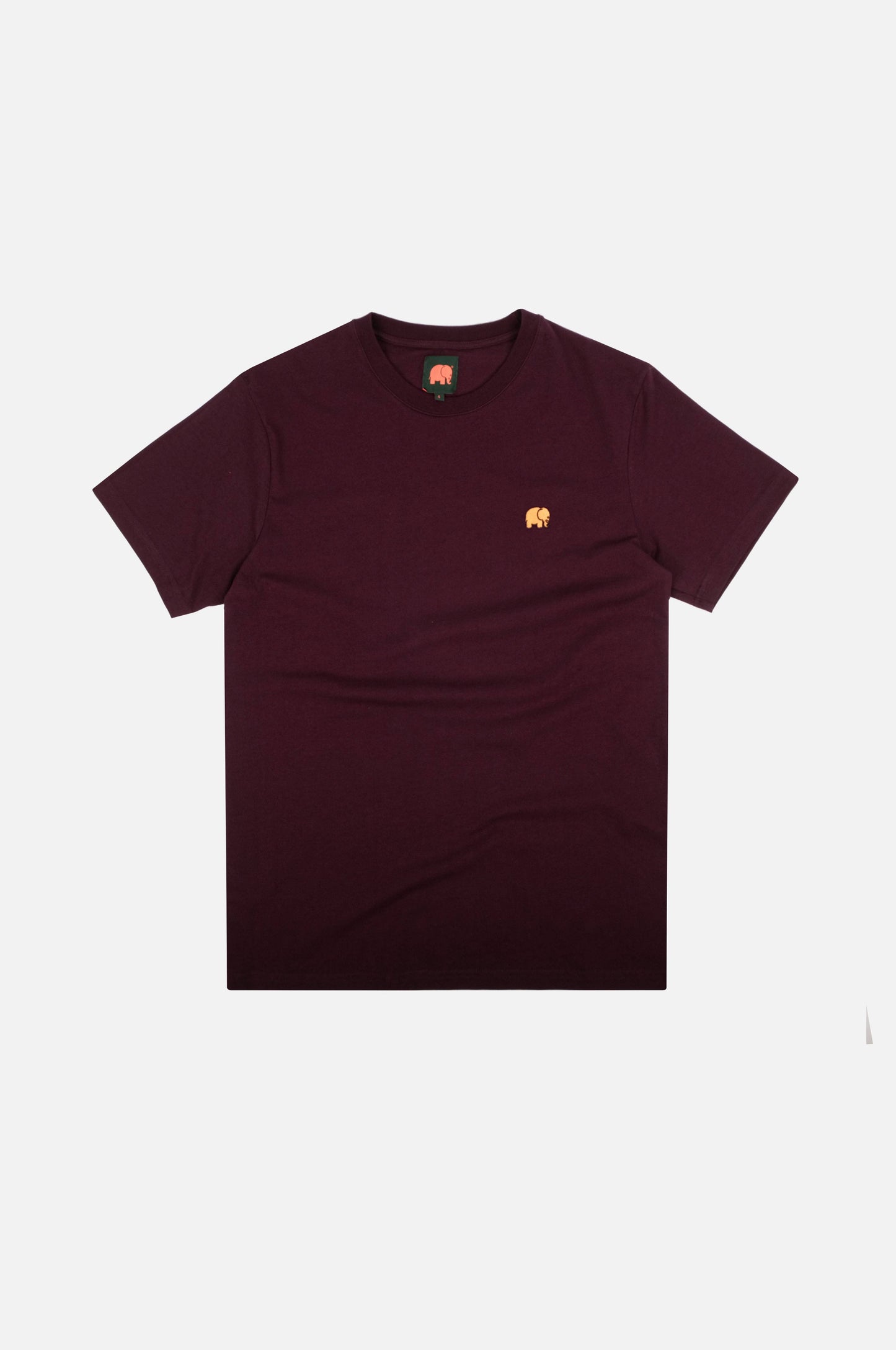 T-shirt Essentials in Cotone Biologico Rosso Vino