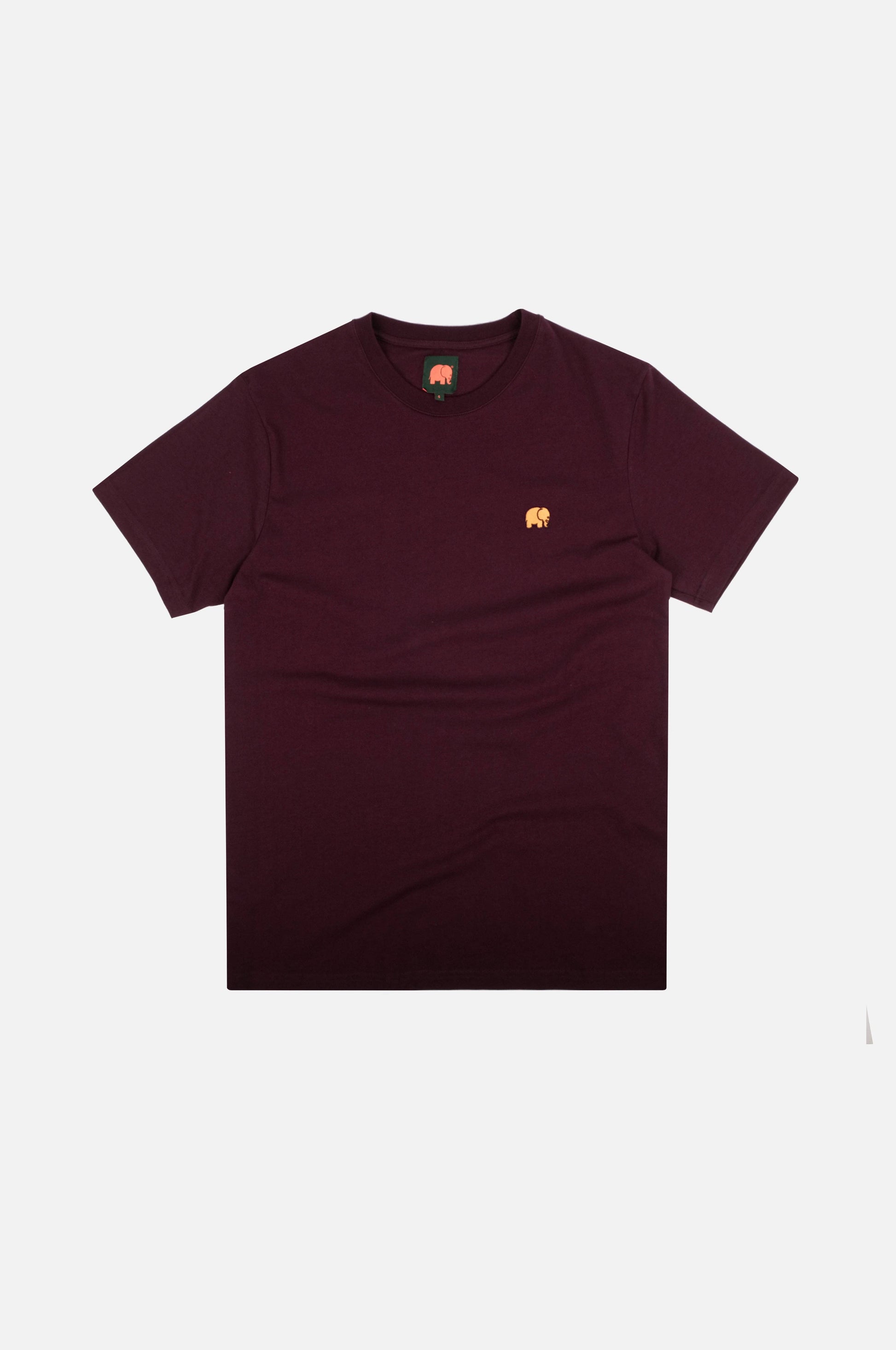 T-shirt Essentials in Cotone Biologico Rosso Vino
