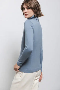 Maglione dolcevita in maglia rasata