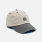 Cappellino dad hat bicolore con logo elefante ricamato