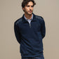 Polo da uomo con mezza zip in cotone e poliestere