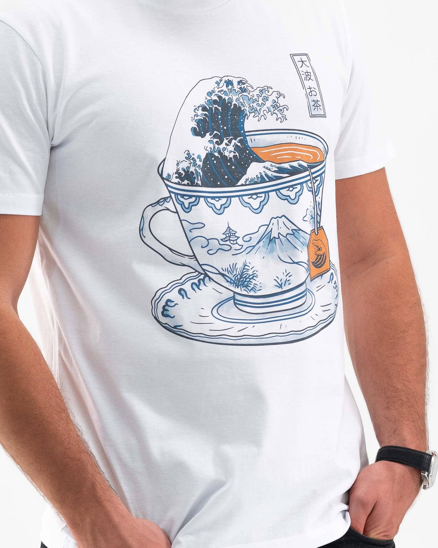 T-shirt vintage giapponese Kanagawa Tea