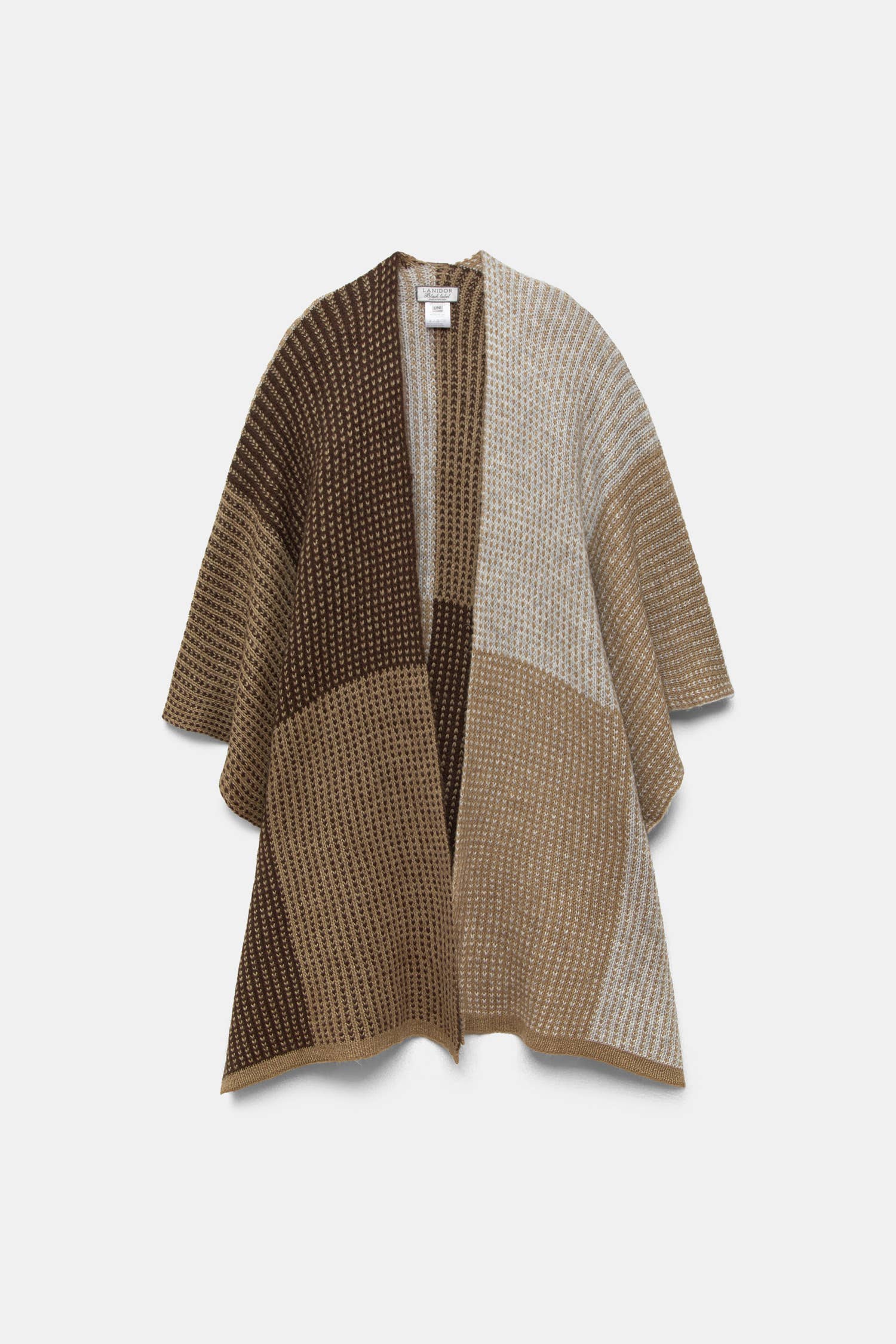 Mantella in maglia color block