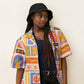 Camicia da piscina Calypso oversize unisex con stampa multicolor
