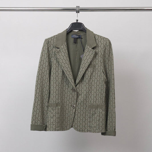 Blazer stretch con motivo geometrico