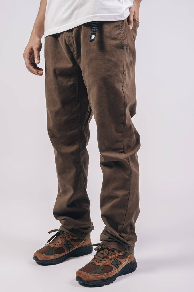 Pantaloni da arrampicata in cotone Ecodye marrone Poplar
