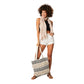 Sciarpa estiva beige in cotone