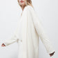Cardigan a maglia strutturata con collo a imbuto