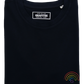 T-shirt Love Connection nera in cotone biologico