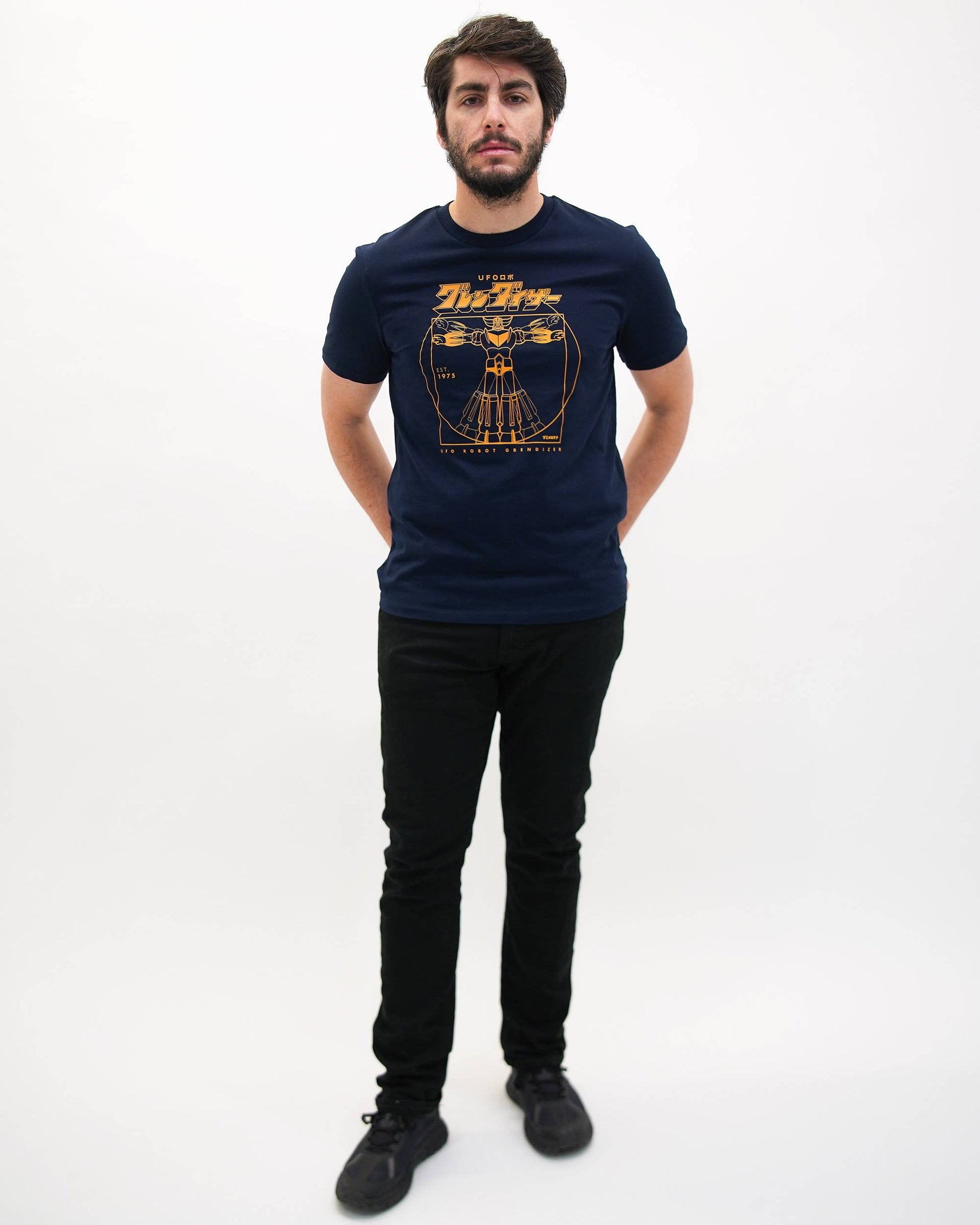 T-shirt Grendizer Vitru in cotone biologico con stampa mecha