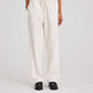 Pantaloni in twill di cotone biologico con coulisse