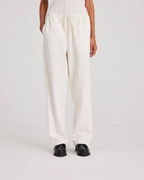Pantaloni in twill di cotone biologico con coulisse