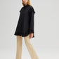 Tunica in chiffon nera con volant