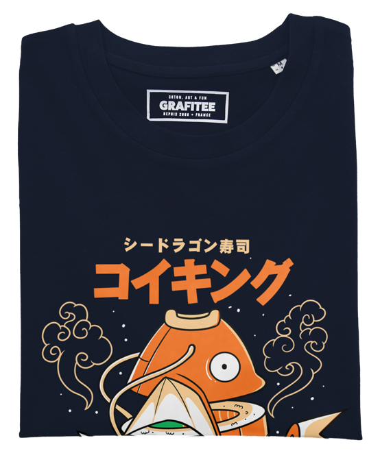 T-shirt unisex con stampa Magikarp in stile sushi