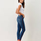 Jeans skinny con dettaglio laterale intrecciato
