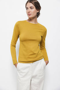 Maglione in maglia rasata girocollo