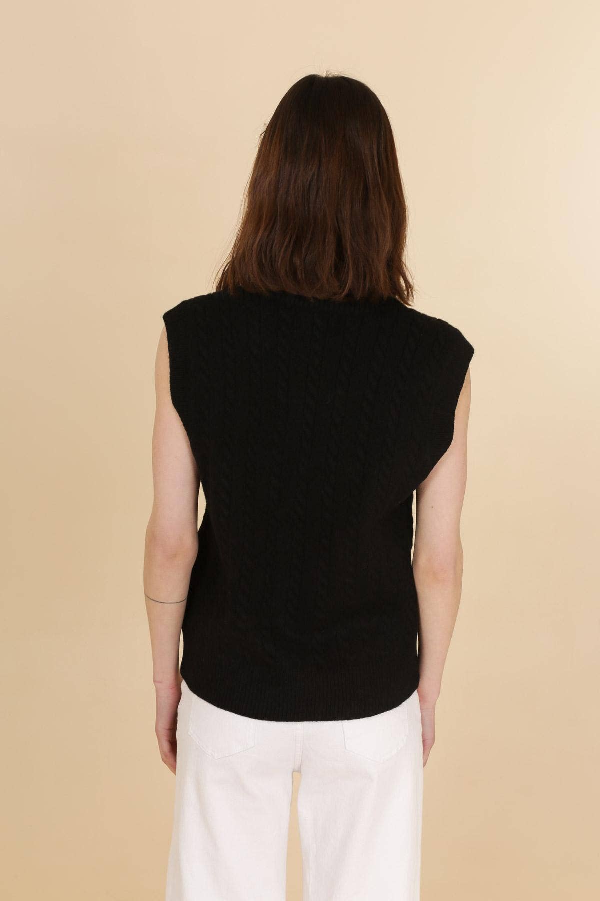 Gilet in maglia a trecce Milano