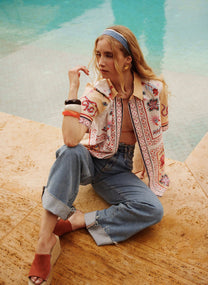 Camicia Lovegood color pesca
