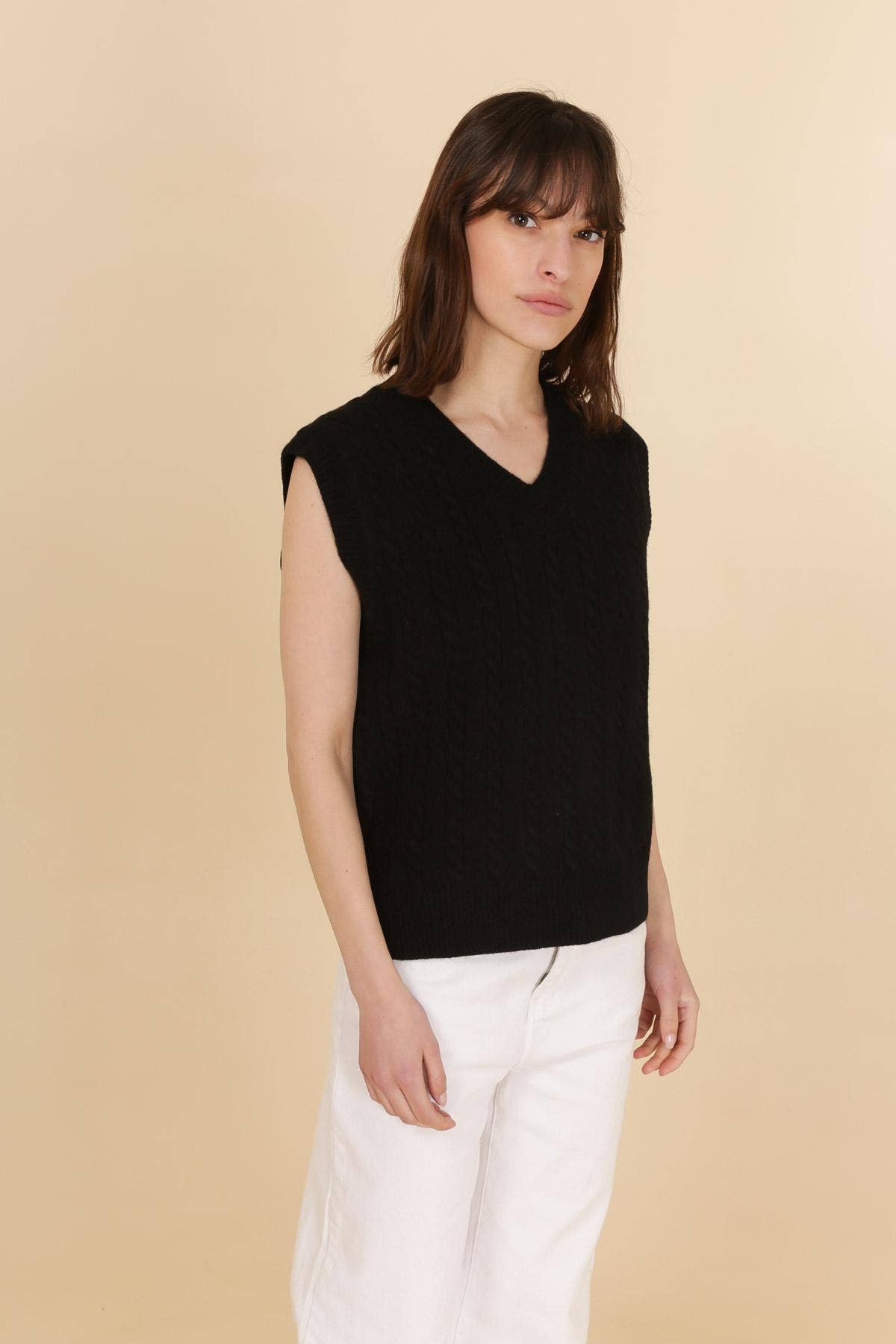 Gilet in maglia a trecce Milano