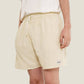 Shorts in lino color crema