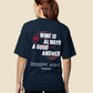 T-shirt unisex in cotone biologico con stampa “Wine is always the best answer”