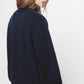 Cardigan in maglia rasata con maniche a palloncino