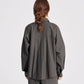 Camicia corta in popeline con maniche raglan Bella