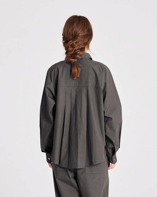 Camicia corta in popeline con maniche raglan Bella