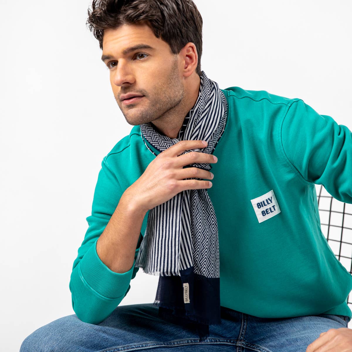 Sciarpa Dinard in 100% cotone organico da uomo