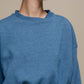 Felpa cropped oversize in misto cotone