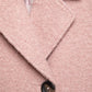 Cappotto doppiopetto semplice rosa