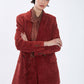 Blazer in bombazine color ruggine