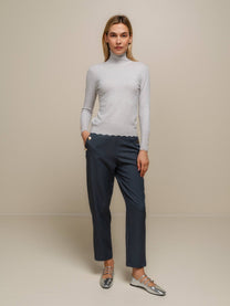 Maglione dolcevita da donna in maglia morbida