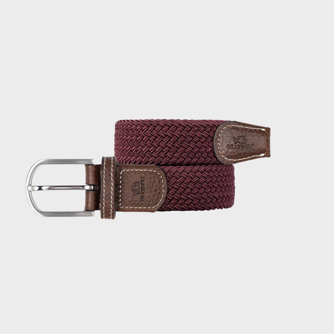 Cintura intrecciata elastica vinaccia