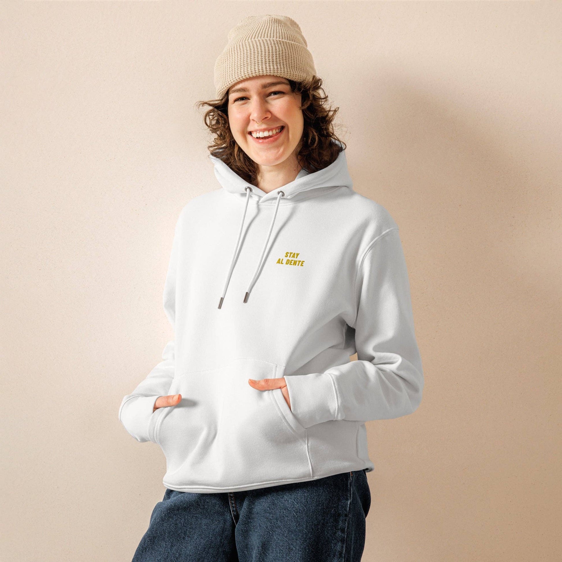 Felpa con cappuccio biologica Stay Al Dente