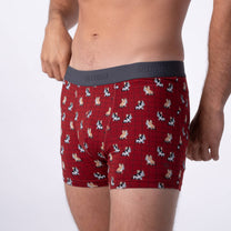 Boxer in cotone biologico Marcel con stampa cani