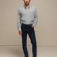 Jeans slim fit in denim blu scuro da uomo