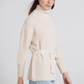 Maglione dolcevita con cintura