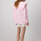Tunica rosa con maxi colletto ricamato
