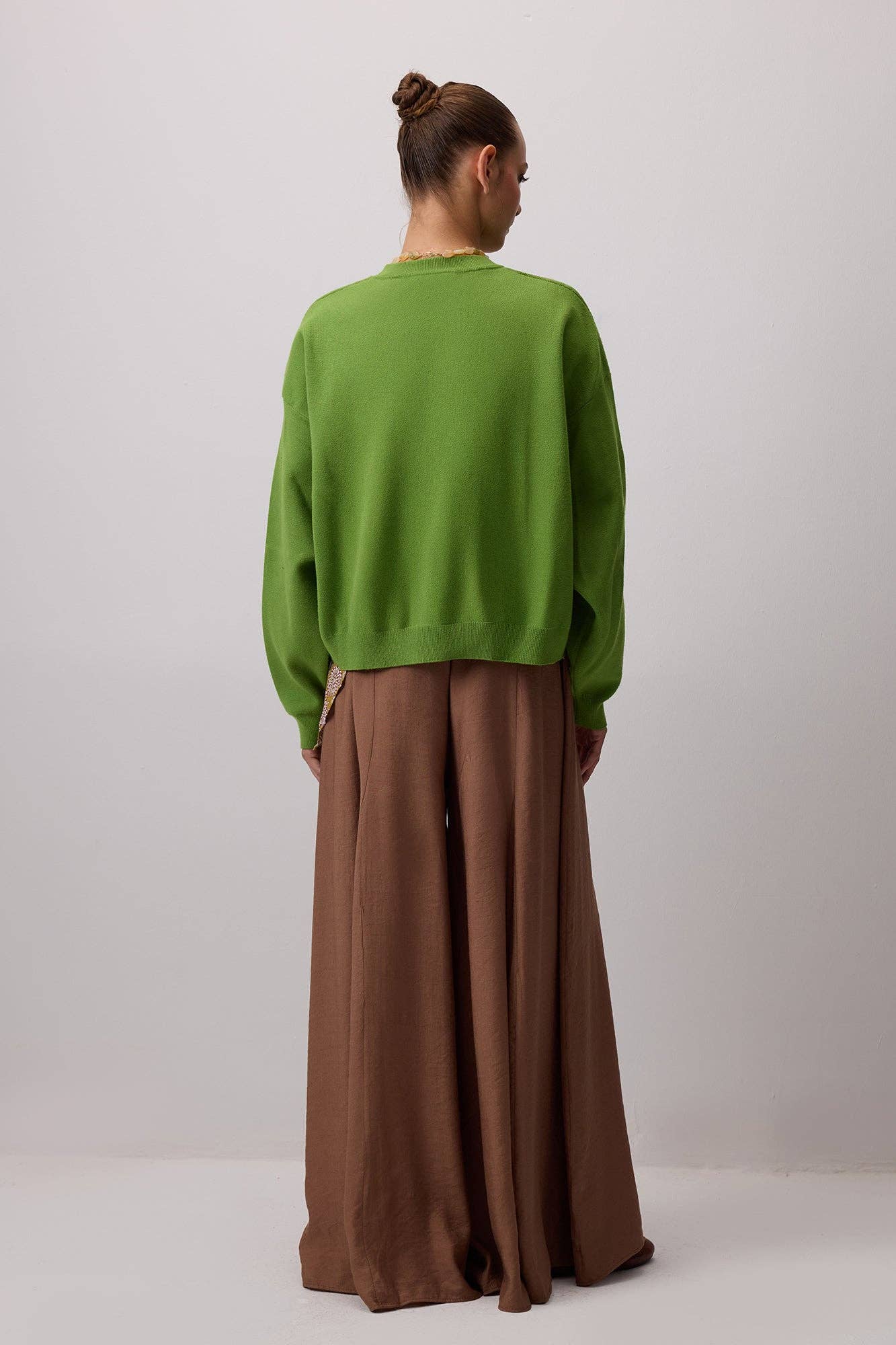 Pantaloni con Gonna Integrata a Vita Elasticizzata