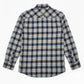 Camicia di flanella a quadri uomo blu Chop Plaid