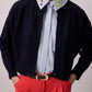 Cardigan corto in maglia con bottoni